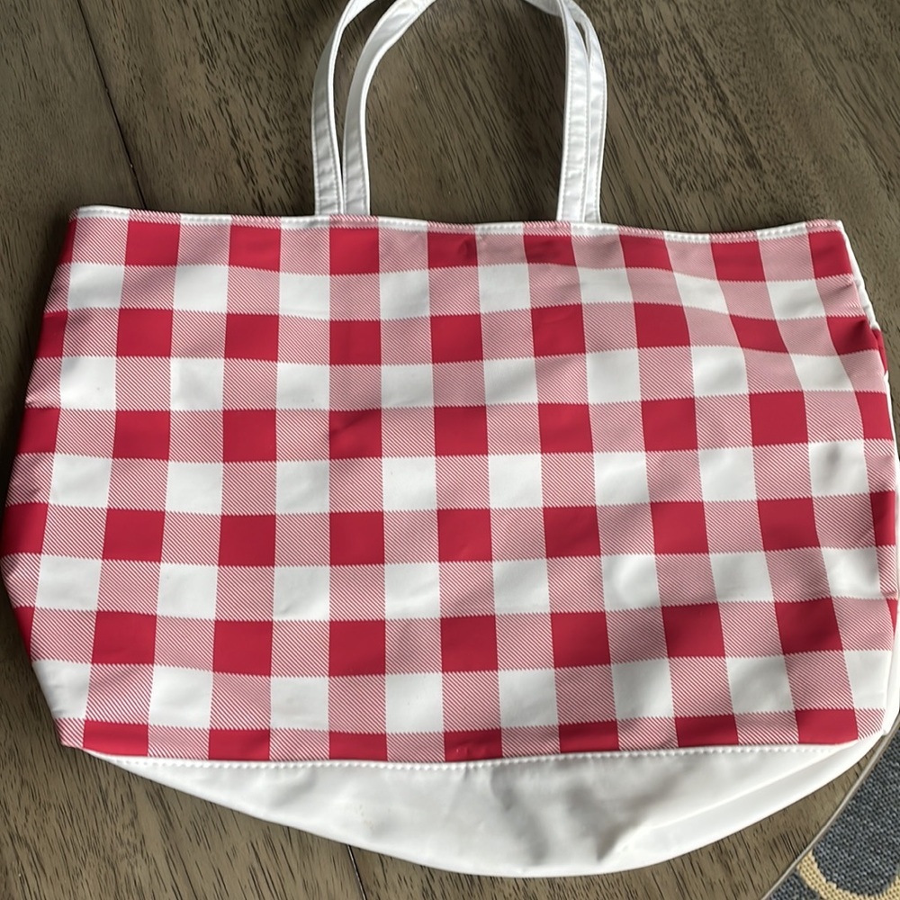 Tote Bag Checkered/Flowers - Clarins